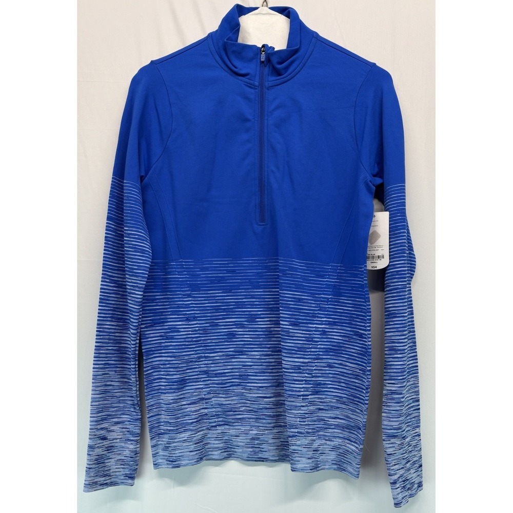 Xersion Running Jacket Quick-Dri Racing Blue Women Size Small Seamless